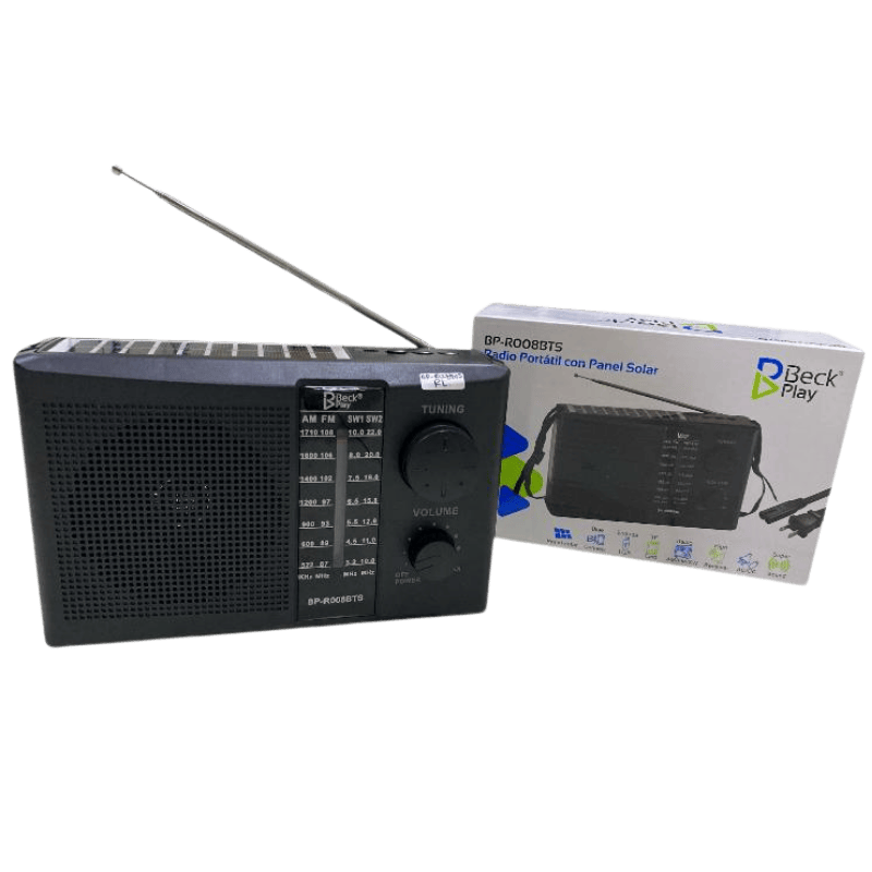 RADIO ESTILO ANTIGUO PANEL SOLAR